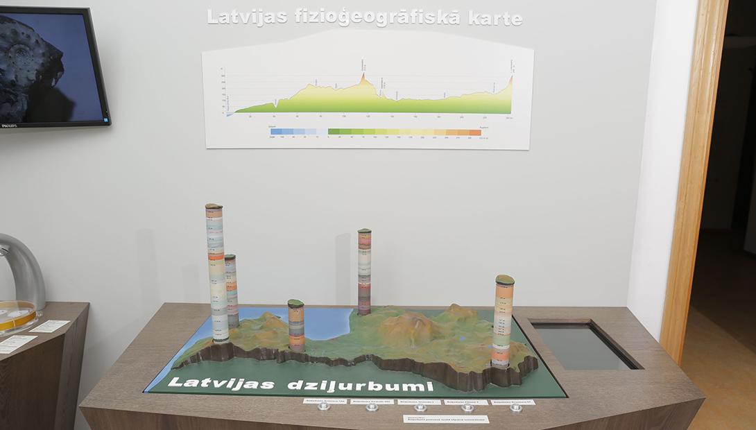 Ekspozīcija „Latvijas ģeoloģija”   