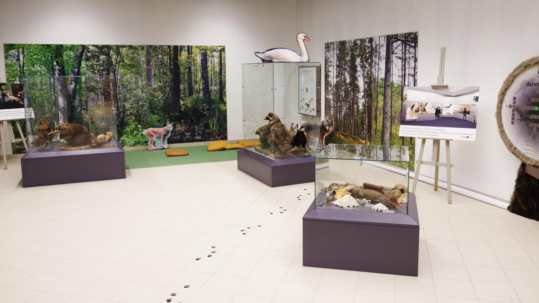 Выставка «Латвийскому музею природы 175» в ТЦ «Aleja»